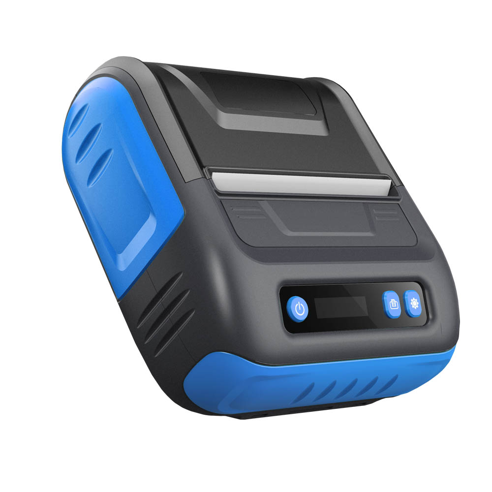 Impressora de recibos de transferência térmica Bluetooth robusta de 80 mm 3 polegadas tamanho de bolso
