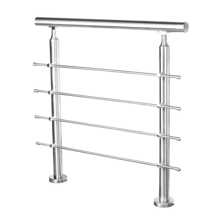 Sistema de trilhos de escada tubular de aço inoxidável 304 para deck balcong
