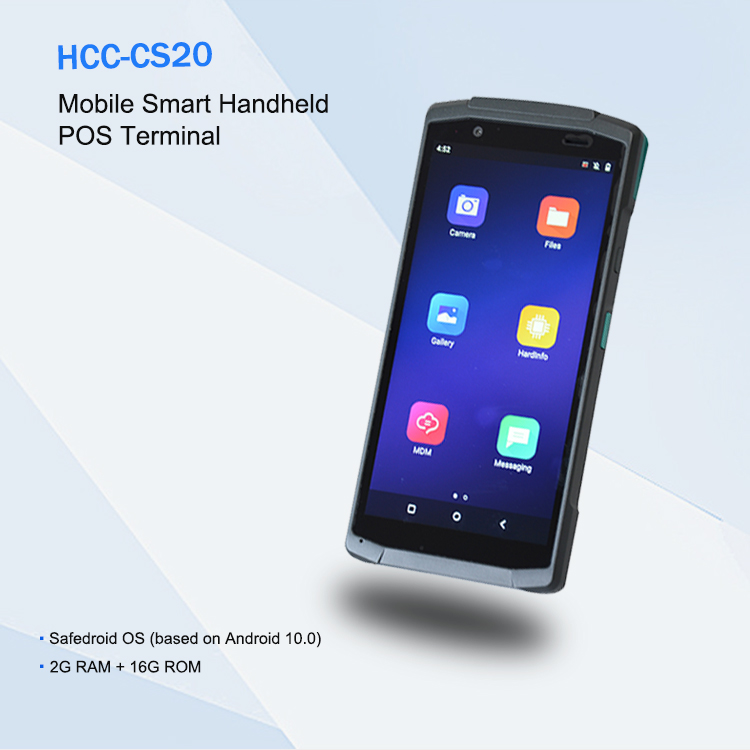 4G 5,7 polegadas scanner automático de código de barras terminal POS Android com NFC HCC-CS20
