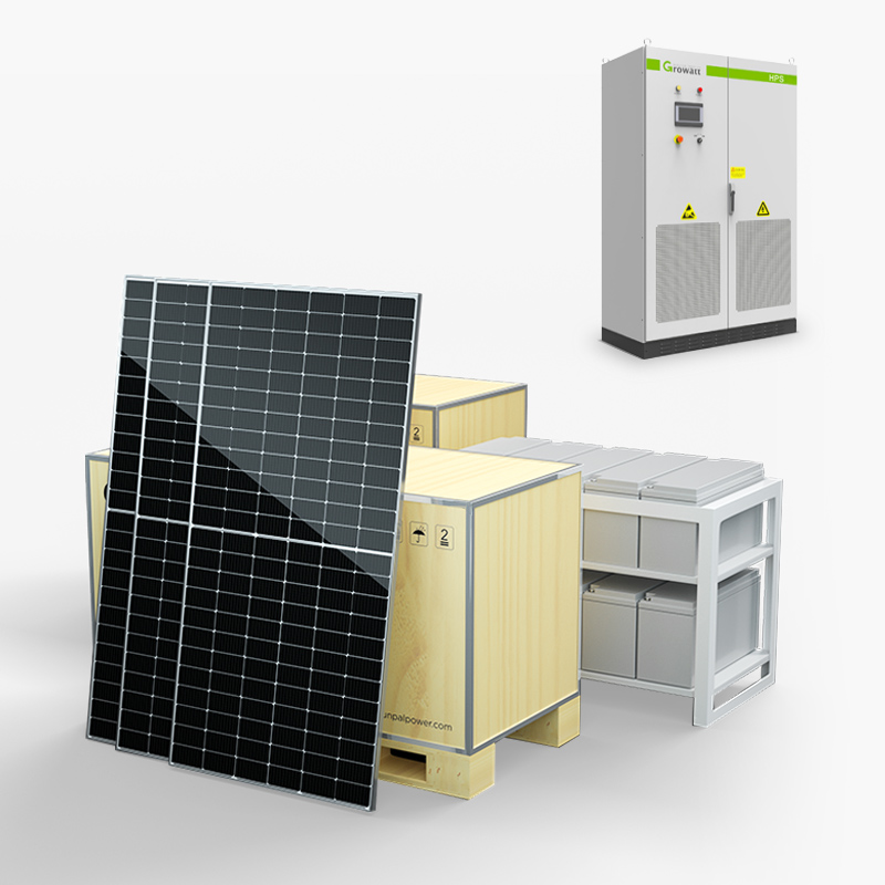Sistema de armazenamento de energia solar híbrido comercial completo
