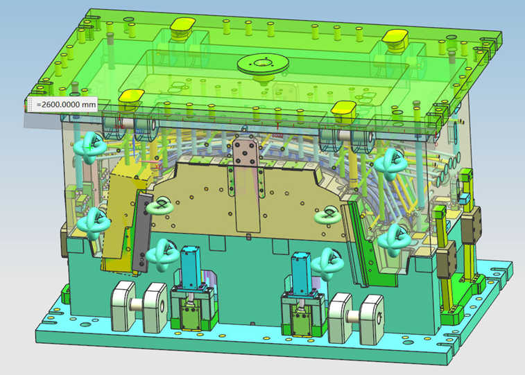 Projeto de molde de plástico automotivo