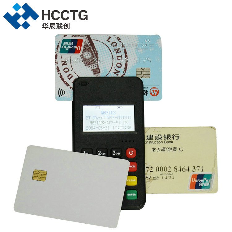 Certificação Bluetooth EMV PCI 3 em 1 Pagamento com cartão MPOS M6 PLUS

