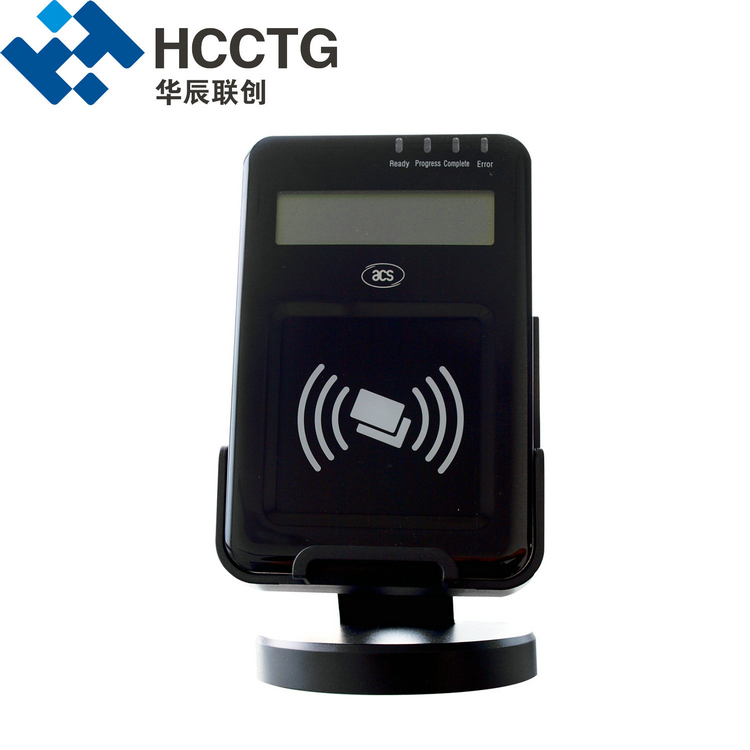 Leitor NFC de cartão inteligente USB Visual Vantage com visor LCD
