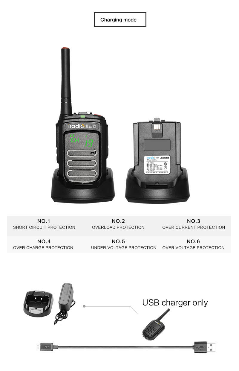 rádio portátil UHF comercial