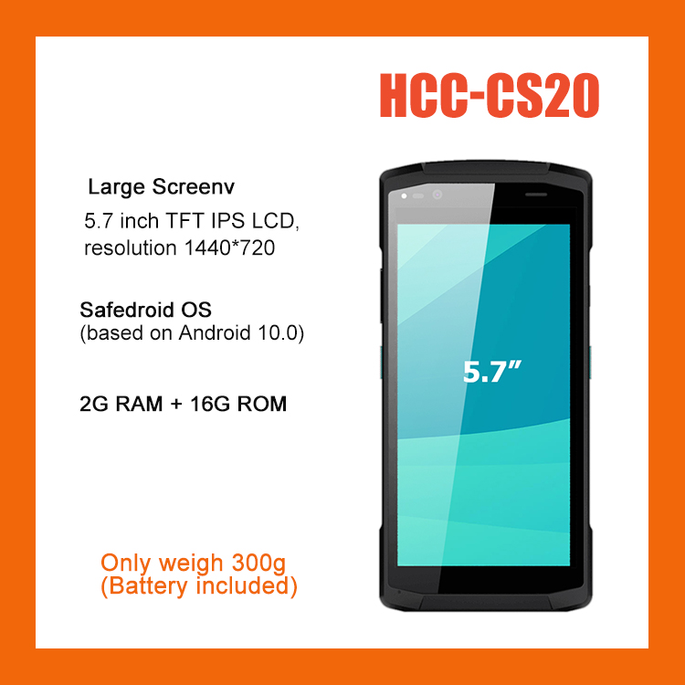 Hardware POS Android 10.0 para pagamento com cartão 3 em 1 com leitor de código de barras HCC-CS20
