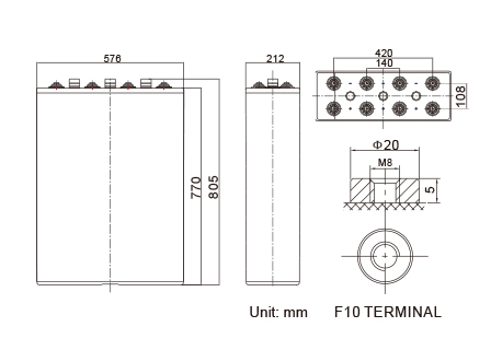 Bateria 12V 150Ah