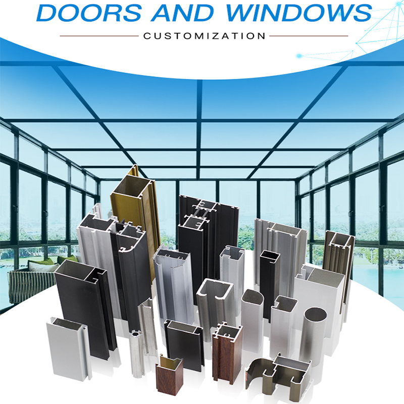 Perfil de alumínio para janelas e portas