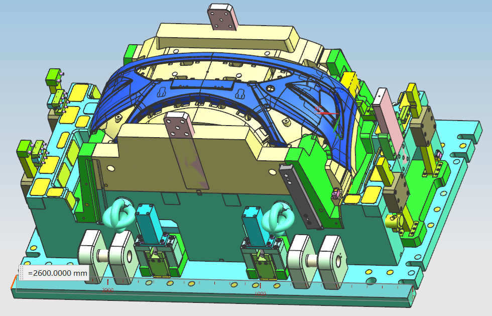 Projeto de molde de plástico grande automotivo