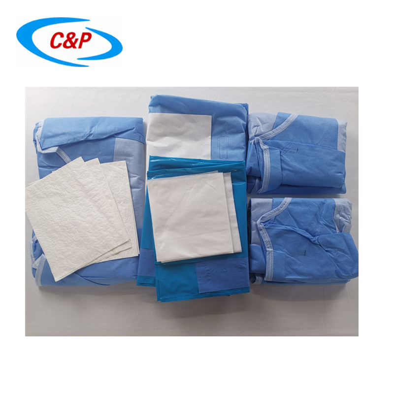 Fabricante de pacote de cortina para cesariana não tecido estéril para uso hospitalar
