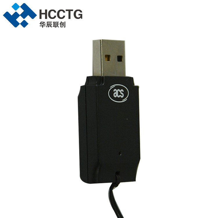 Leitor de cartão inteligente USB compacto PC/SC EMV ACR39T-A1
