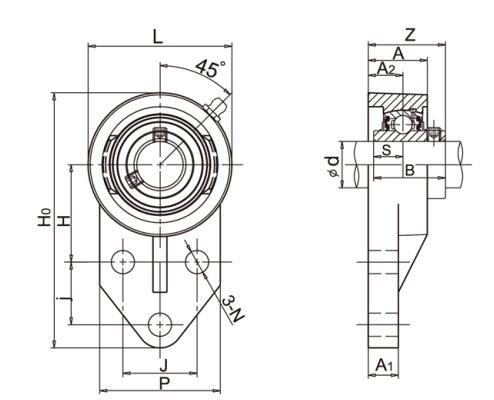 Rolamento de Flange UCFB205