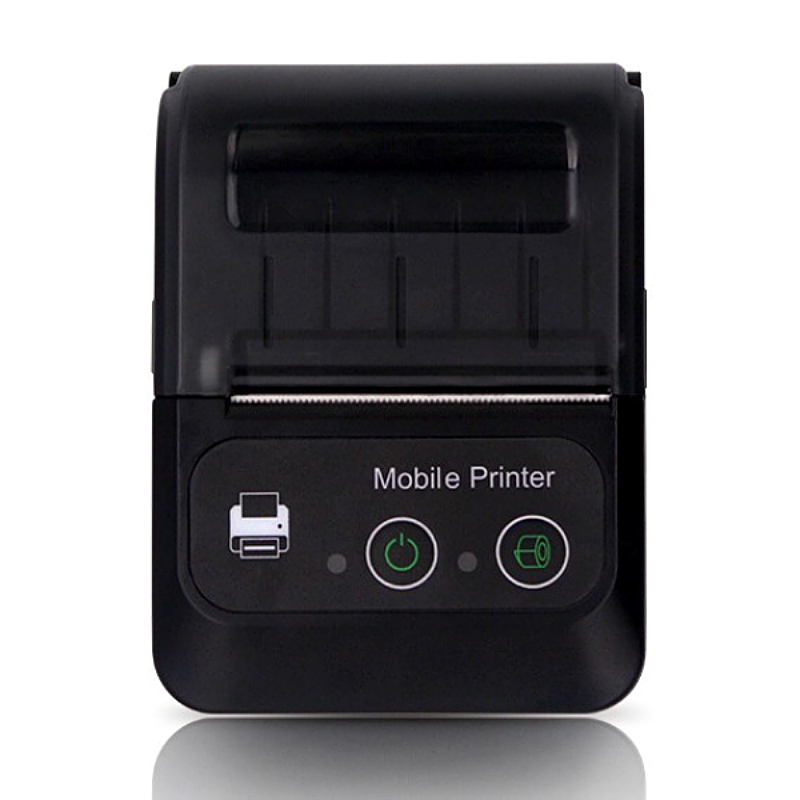 Impressora de recibos térmica móvel de 58 mm com Bluetooth
