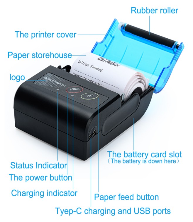 impressora térmica bluetooth YCP-586