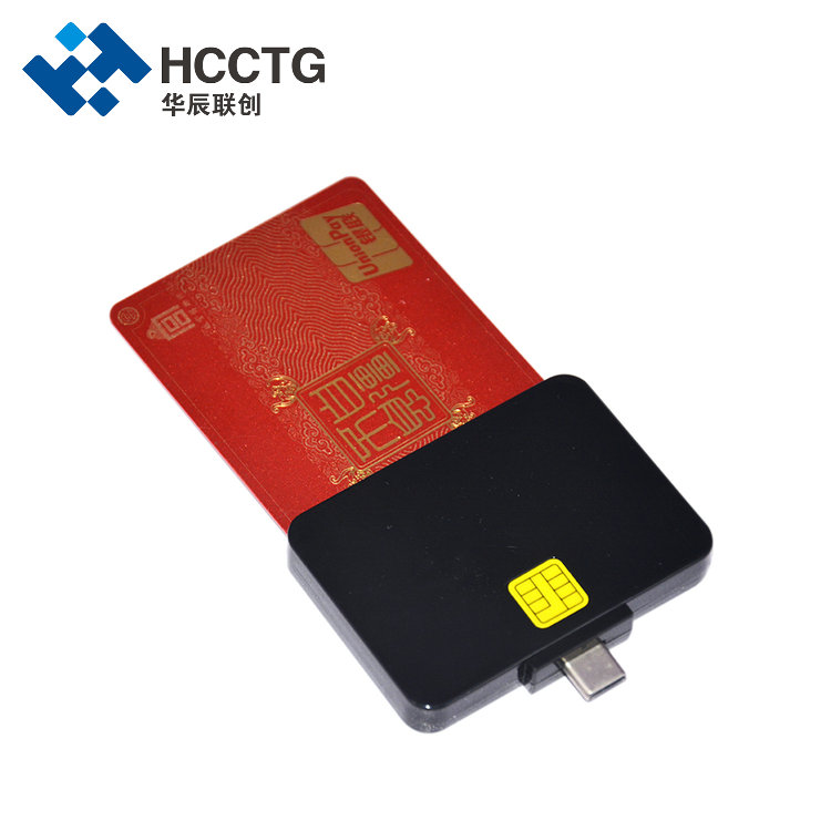 Leitor de cartão inteligente de contato CE ROHS USB tipo C DCR32
