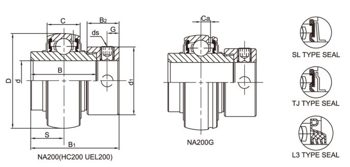 Inserção de Rolamento NA210 L3