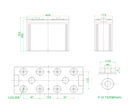 Bateria 12V 150Ah