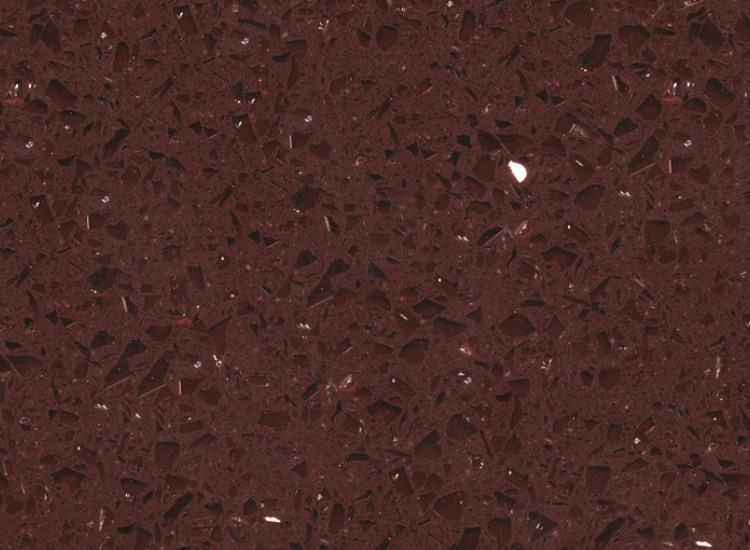 Superfície de quartzo vermelho escuro cristal RSC1816
