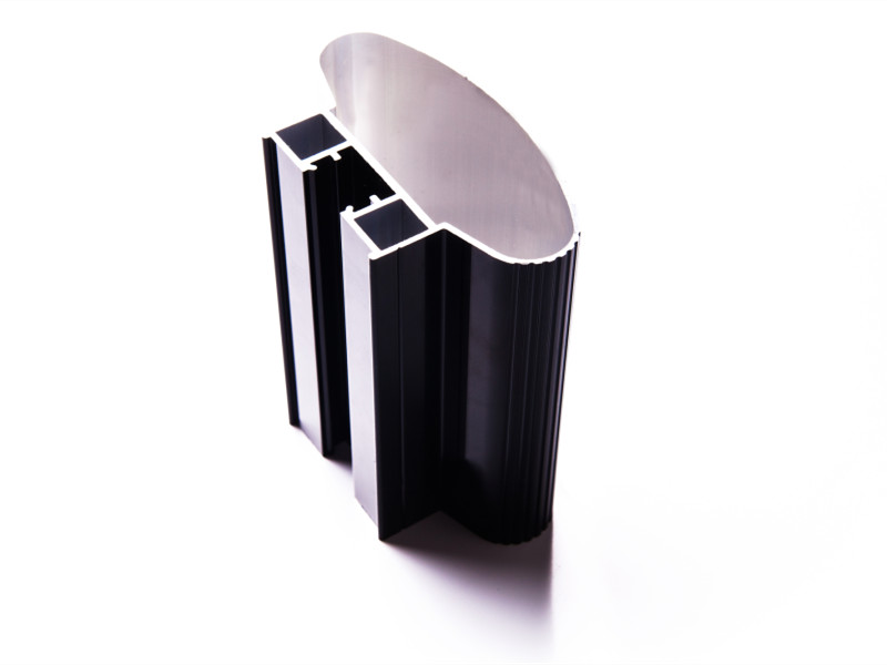 Perfis de extrusões de alumínio anodizado preto anodizado cor
