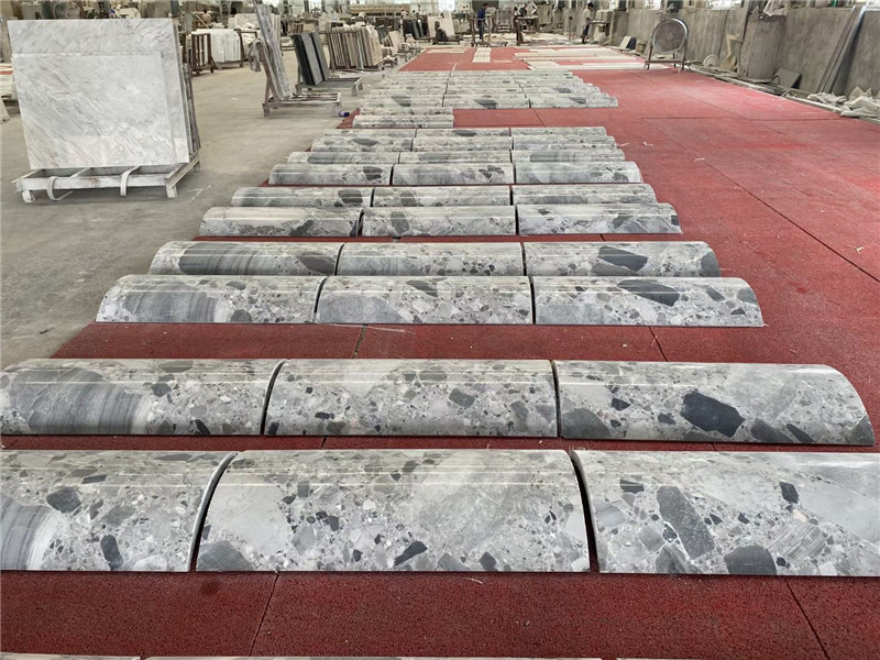 preço de fábrica de mármore cinza fóssil