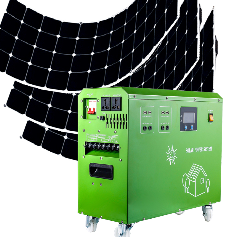 3000w sistema de energia solar kit gerador portátil para casa
