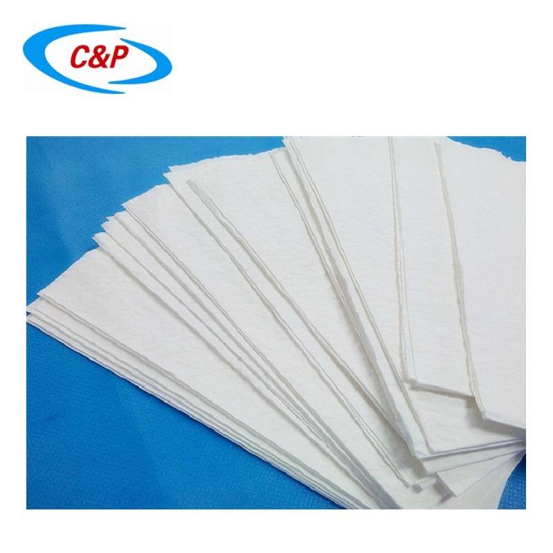 Toalhas de mão de papel absorvente médico descartável para pacotes cirúrgicos
