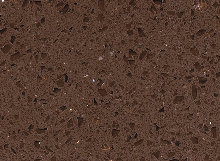 Superfície de quartzo marrom escuro cristal RSC1815
