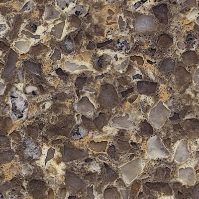 Laje de pedra de bancada de pedra de quartzo artificial com diamante natural OP5981
