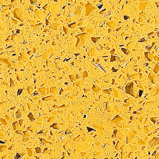 OP1802 Quartzo Artificial Cor Amarela Estelar para Armário Topo de Cozinha
