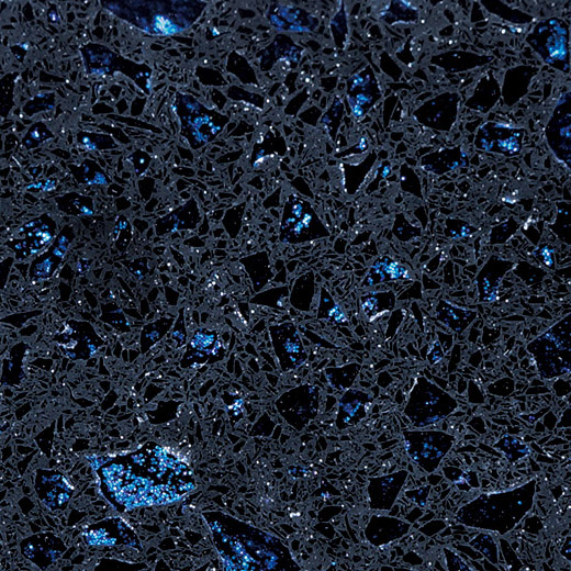 OP7007 Crystal Shining Blue design de luxo pedra de quartzo projetada atacado
