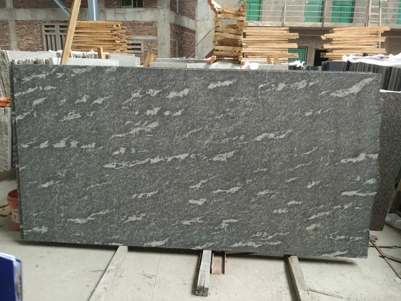 Lajes de granito cinza neve tamanho personalizado granito cinza
