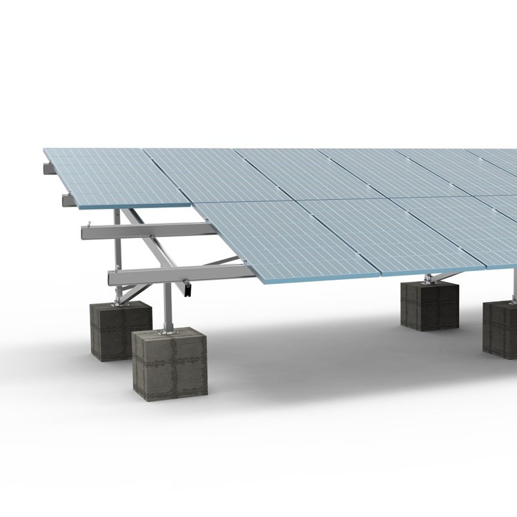 Estrutura de montagem no solo do sistema de montagem solar com parafusos de alumínio sistemas de estantes solares
