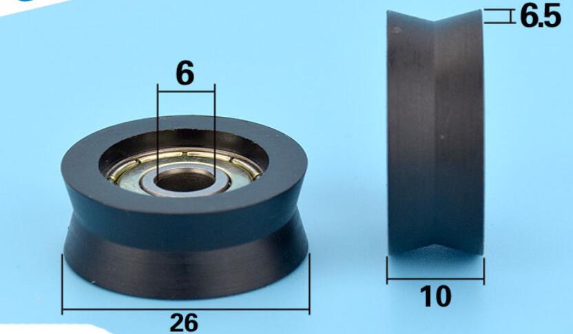 Tamanho do rolamento da polia de plástico