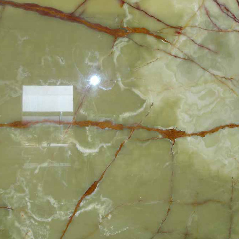Pedra de mármore ônix verde natural
