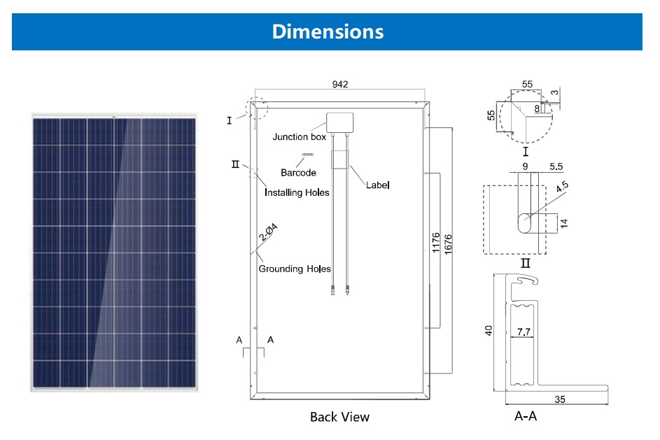 Módulo solar fotovoltaico