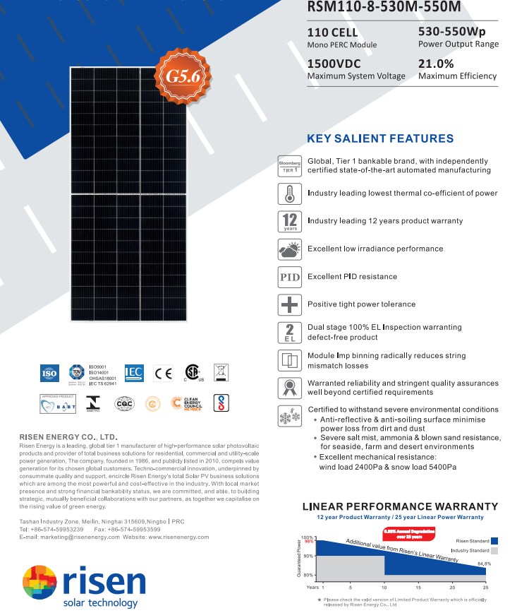 painel solar elevado 550watt
