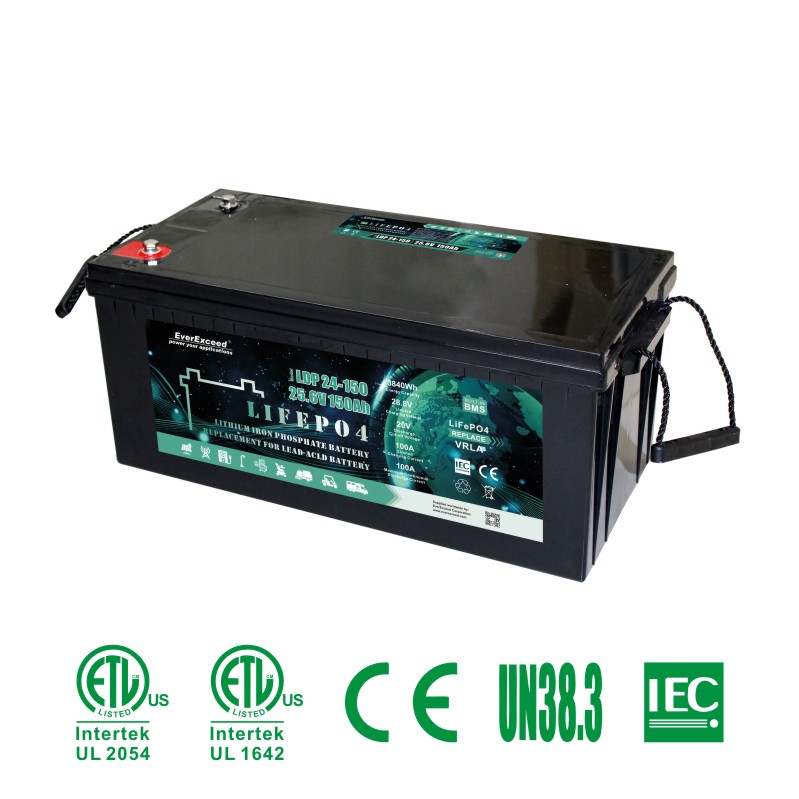 Aprovação UL 25.6V 150ah Ldp Series UPS / Solar / Iluminação / Telecom / Bateria de Ferro de Lítio

