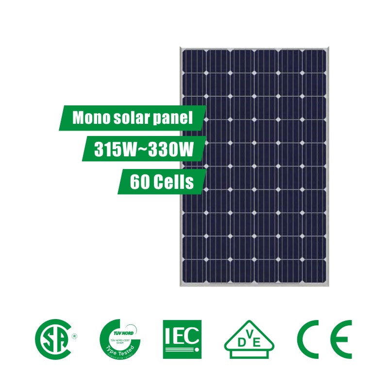 Módulo PERC de painel solar de 6 polegadas 60 células (315 ~ 330 W)
