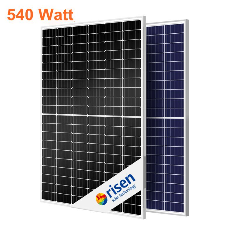 Painel solar PERC ressuscitado 530W 540W 550W Módulo fotovoltaico monocristalino de meia célula 540Wp
