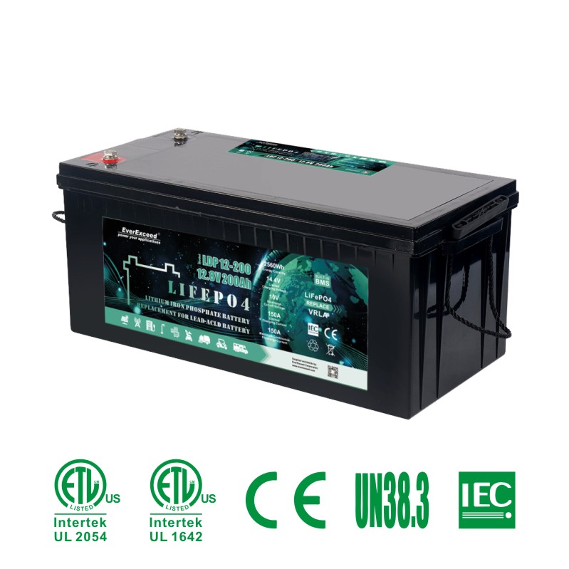 Bateria de íon de lítio 12,8 V 200ah bateria de chumbo-ácido de reposição LiFePO4 bateria 32700 para veículo elétrico
