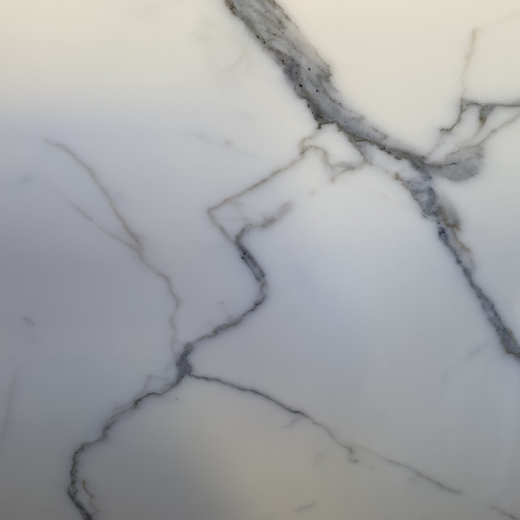 China pedra de vidro nano cristalizado pedra artificial Calacatta laje branca
