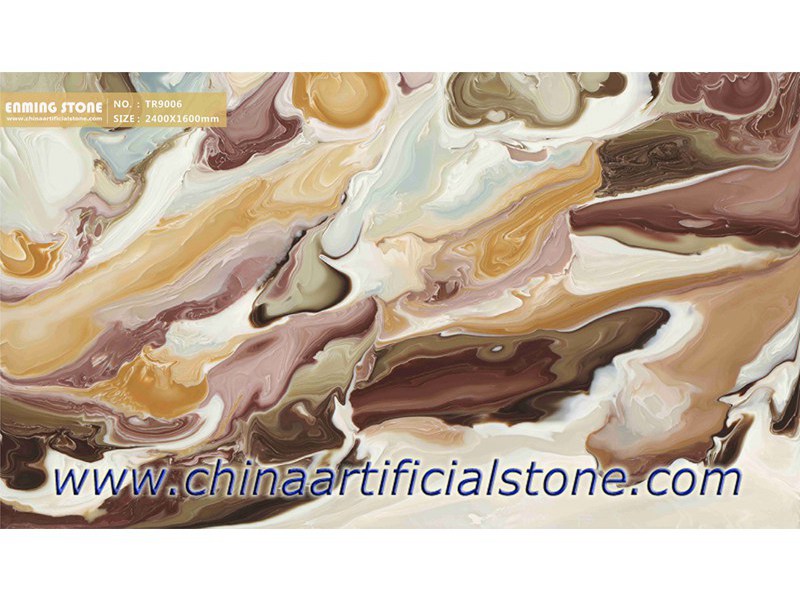 Painéis de pedra falso ônix retroiluminados TR9006
