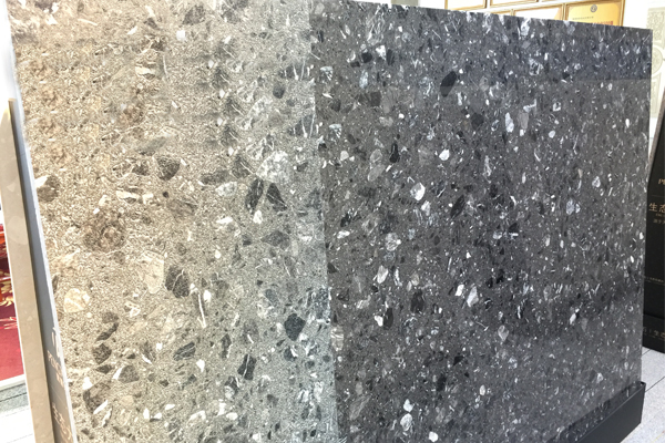 Pedra nobre de laje de mármore cinza