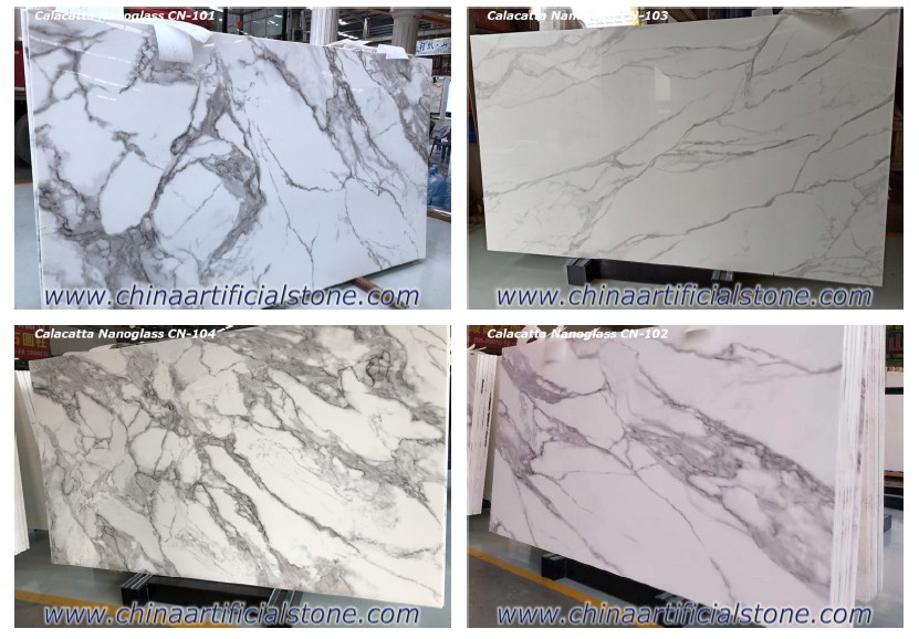 Lajes de mármore branco nano da China