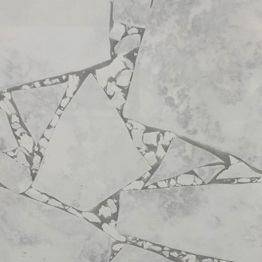 Tampos de mármore cor cinza quartzo bancadas feitas pelo homem lajes de pedra fabricadas na China
