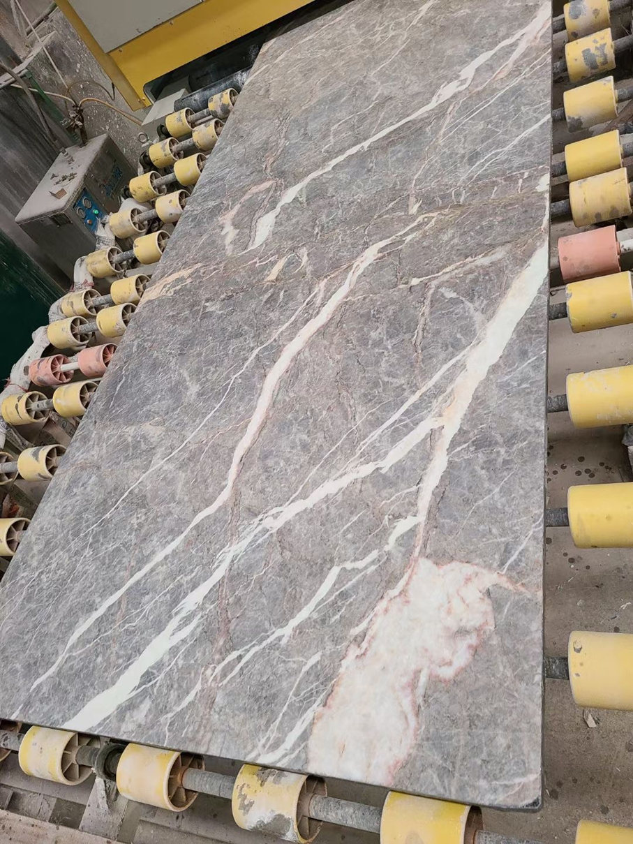 Processamento de mármore cinza Fior Di Bosco