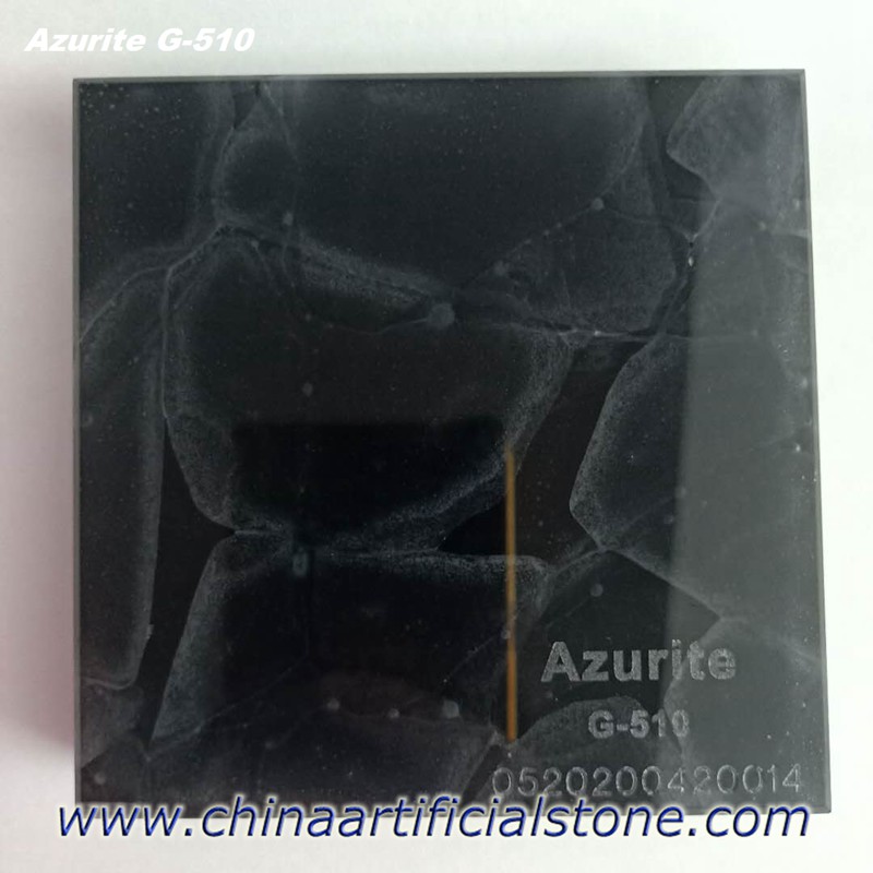 Painéis de vidro de jade preto azurite G-510