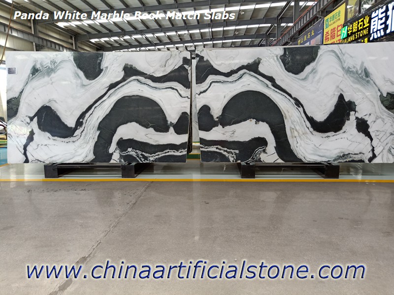 Placas de fósforo de livro de mármore branco panda da china
