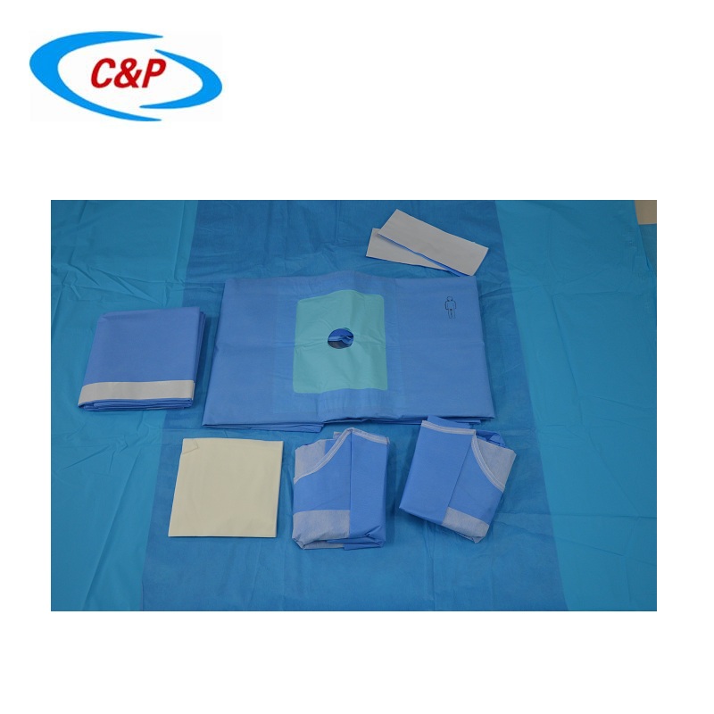 Pacote de extremidade não tecido estéril descartável certificado CE com bata para uso médico
