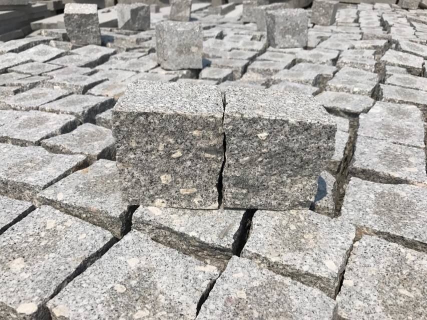 pavimentadoras de pedra de granito cinza
