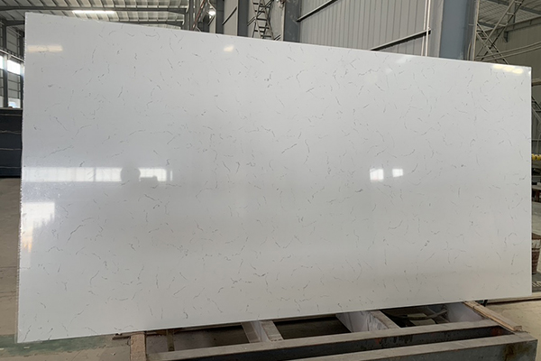 Tampo de superfície de quartzo branco Carrara